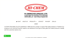 Desktop Screenshot of hichem.co.th