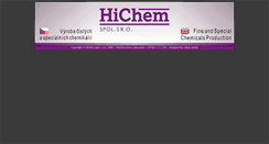Desktop Screenshot of hichem.cz